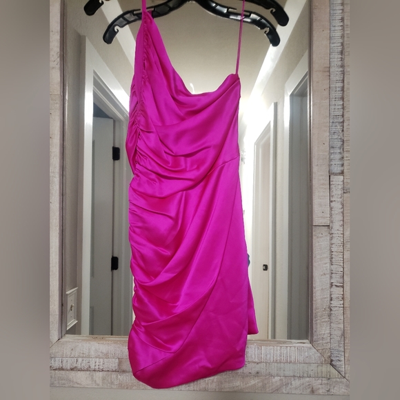 The Sei Ruched Silk Asymmetric Mini - Picture 12 of 13